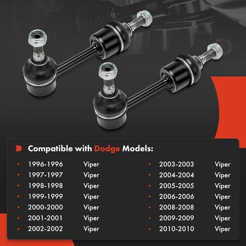 A-Premium 2 x Rear Sway Bar Links Stabilizer Bar Links, Compatible with Dodge Viper 1996-2006/2008-2010 in Saudi Arabia