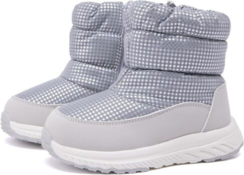 BMCiTYBM Toddler Boy Girl Snow Boots Waterproof Winter Warm Boots Nonslip Lightweight Outdoor Walking Shoes for Cold Weatehr in Kuwait