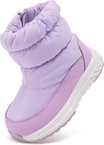 BMCiTYBM Toddler Boy Girl Snow Boots Waterproof Winter Warm Boots Nonslip Lightweight Outdoor Walking Shoes for Cold Weatehr in Kuwait