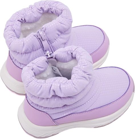 BMCiTYBM Toddler Boy Girl Snow Boots Waterproof Winter Warm Boots Nonslip Lightweight Outdoor Walking Shoes for Cold Weatehr in Kuwait