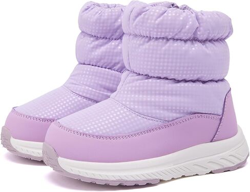BMCiTYBM Toddler Boy Girl Snow Boots Waterproof Winter Warm Boots Nonslip Lightweight Outdoor Walking Shoes for Cold Weatehr in Kuwait