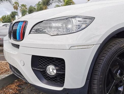 iJDMTOY Euro Smoked Lens Front Bumper Side Marker عاكس المصابيح المتوافقة مع 2008-2014 BMW E71 X6، 2010-2013 BMW E70 X5M، استبدل مصابيح OEM العنبر Sidemarker in Saudi Arabia