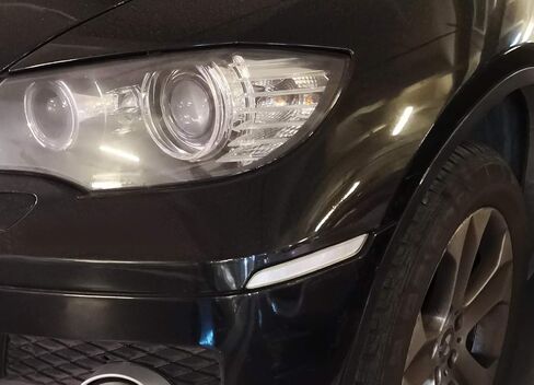 iJDMTOY Euro Smoked Lens Front Bumper Side Marker عاكس المصابيح المتوافقة مع 2008-2014 BMW E71 X6، 2010-2013 BMW E70 X5M، استبدل مصابيح OEM العنبر Sidemarker in Saudi Arabia