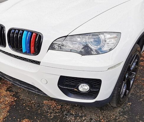 iJDMTOY Euro Smoked Lens Front Bumper Side Marker عاكس المصابيح المتوافقة مع 2008-2014 BMW E71 X6، 2010-2013 BMW E70 X5M، استبدل مصابيح OEM العنبر Sidemarker in Saudi Arabia