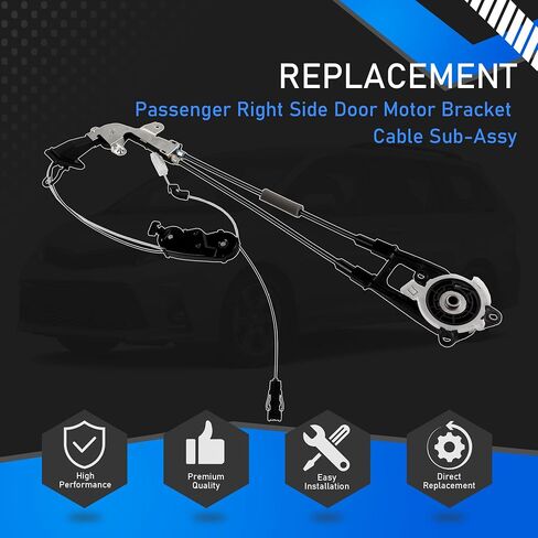 85015-08011 Passenger Right Side Door Motor Bracket Cable Sub-Assy Compatible with 2011-2020 Toyota Sienna RHD Sliding Door Cable Replaces 85016-08010 in Saudi Arabia