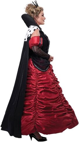 California Costumes Women's Dark Queen Of Hearts - Adult Costume Adult Costume, -Wine/black, Small in Saudi Arabia
