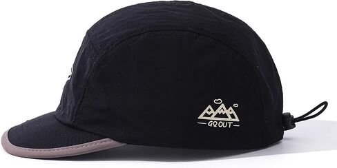 Men's 5 Panel Hats Summer Short Brim Baseball Cap Quick Drying Sports Caps Umpire Hats Hip Hop Cadet Cap Snapback Hat in Kuwait
