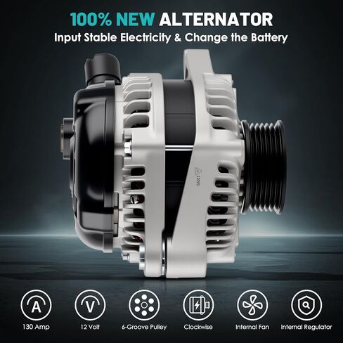 21154 Car Alternators 12V 135 Amp, 7-Groove Pulley Fit for Honda CRV 2015-2019, for Acura TLX 2015-2020, ILX 2016-2022 L4 2.4L Automotive Replacement Alternators 104211-3470, 31100-5X6-J01 in Kuwait