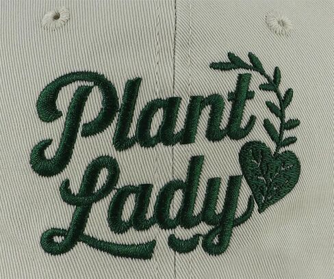 Plant Lady Hats for Women, Adjustable Embroidered Gardening Baseball Cap in Saudi Arabia
