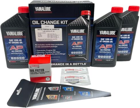 Yamaha Original OEM Yamalube Rhino/Viking 4WD LUB-SXSCG-KT-00 Side by Side All Purpose Oil Change Kit W/Yamaha OEM Filter Part# 5GH-13440-80-00 Supercedes Part #5GH-13440-61-00 in Saudi Arabia