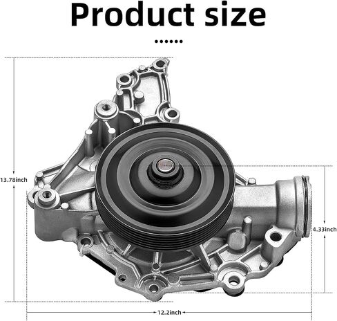 AW6142 Water Pump Kit With Gasket 2722000901 (For V6 3.0L 3.5L) Fit For Mercedes Benz 06-07 C230 C280 /08-12 C300 GLK350 /06-11 C350 E350 ML350 R350 /06-09 CLK350 SLK280 /09-11 SLK300 in Saudi Arabia
