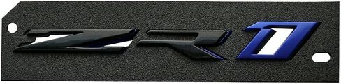 1x ZR1 شعار ثلاثي الأبعاد لغطاء محرك السيارة المصد الخلفي متوافق مع شاحنة C7 84460853 (أسود لامع) in Saudi Arabia