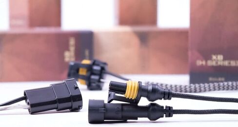 مصابيح موريموتو XB HID، زوج من مصابيح زينون H11B / H9 / H8 5000k، موصلات AMP، مصابيح تفريغ عالية الكثافة، التوصيل والتشغيل العالمي لسهولة التركيب (1x MM.N.029) in Kuwait