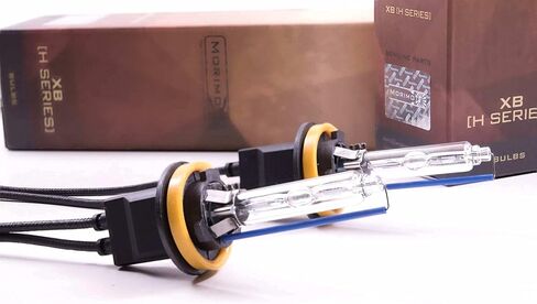 مصابيح موريموتو XB HID، زوج من مصابيح زينون H11B / H9 / H8 5000k، موصلات AMP، مصابيح تفريغ عالية الكثافة، التوصيل والتشغيل العالمي لسهولة التركيب (1x MM.N.029) in Kuwait