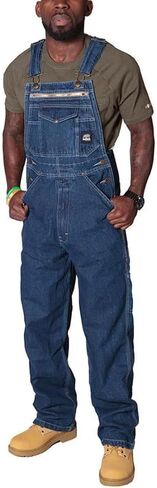 Men'S Bib Overall Denim Loose Fit Jumpsuit With Adjustable Straps And Convenient Tool Pockets in Saudi Arabia