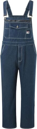 Men'S Bib Overall Denim Loose Fit Jumpsuit With Adjustable Straps And Convenient Tool Pockets in Saudi Arabia
