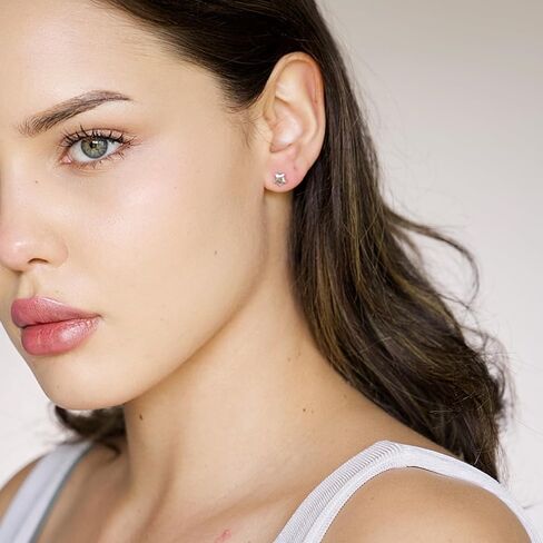 925 Sterling Silver Earrings Push Back Sterling Silver Stud Earrings Hearts, Stars, Lightning Dainty Jewelry Hypoallergenic Earrings for Women Chic & Cute Earrings for Teen Girls Gift for Her in Saudi Arabia