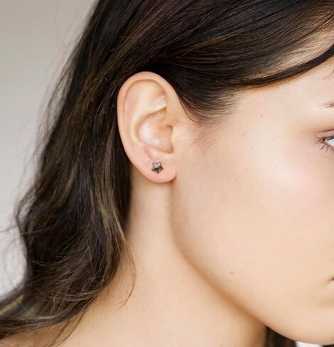 925 Sterling Silver Earrings Push Back Sterling Silver Stud Earrings Hearts, Stars, Lightning Dainty Jewelry Hypoallergenic Earrings for Women Chic & Cute Earrings for Teen Girls Gift for Her in Saudi Arabia