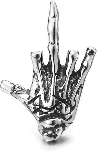 Vintage Hand Skeleton Bone Stud Earrings Mens Womens Stainless Steel Screw Back Stud Earrings Punk Rock Gothic Halloween Jewelry in Saudi Arabia