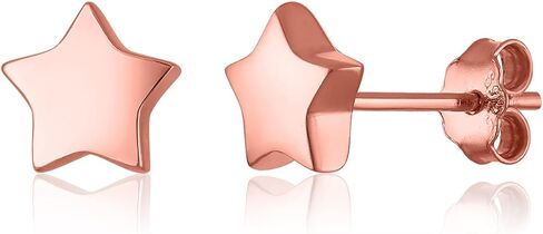 925 Sterling Silver Earrings Push Back Sterling Silver Stud Earrings Hearts, Stars, Lightning Dainty Jewelry Hypoallergenic Earrings for Women Chic & Cute Earrings for Teen Girls Gift for Her in Saudi Arabia