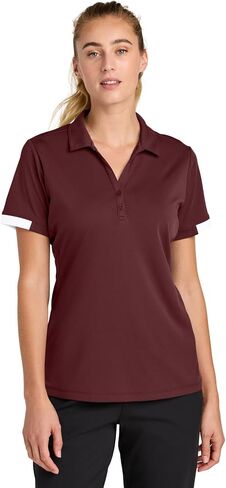 SPORT-TEK Women's Club Colorblock Polo LST444 in Saudi Arabia