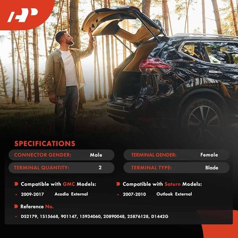 مفتاح تحرير باب خلفي ممتاز A-Premium متوافق مع GMC Acadia 2009-2017 وSaturn Outlook 2007-2010 in Saudi Arabia