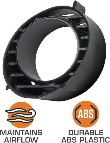 GlowShift Black Single Gauge Air Vent Pod Compatible with Ford Mustang 2010-2014 - ABS Plastic - Mounts (1) 2-1/16" (52mm) Gauge to Vehicle's Air Vent in Saudi Arabia