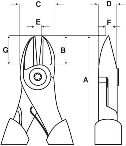 Bahco 2101G-160 Ergo Diagonal Cutting Pliers, 6 1/4-Inch in Kuwait