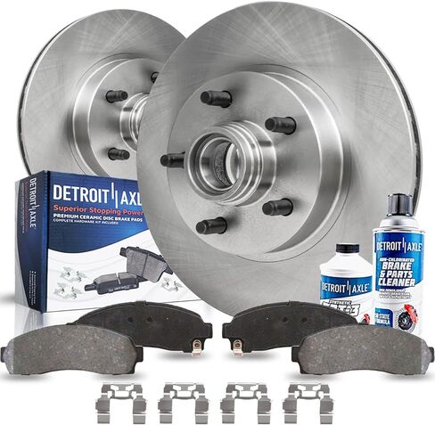 Detroit Axle - Front Brake Kit for Ford Ranger Mazda B2300 B3000 B4000 Disc Brakes Rotors Ceramic Brake Pads w/Hardware Replacement: 11.28" inch Rotor in Saudi Arabia
