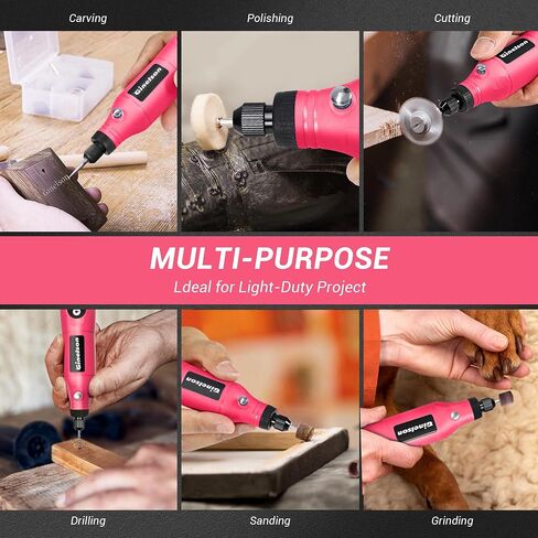 Cordless Rotary Tool, 2000 mAh Battery Pack, 5-Speed and USB-C Charging Rotary Tool Kit with 70 Accessories, Multi-Purpose 3.7V Power Rotary Tool for Sanding, Polishing, Engraving, DIY Crafts in Saudi Arabia