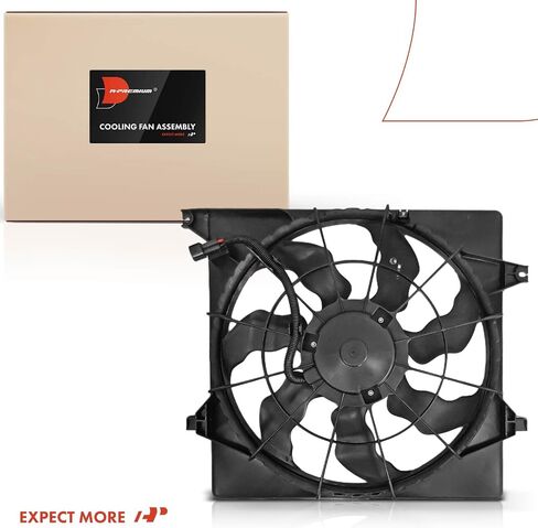 مجموعة مروحة تبريد رادياتير المحرك A-Premium متوافقة مع موديلات مختارة من كيا - سورينتو 2016 2017 2018، 2.0 لتر in Saudi Arabia