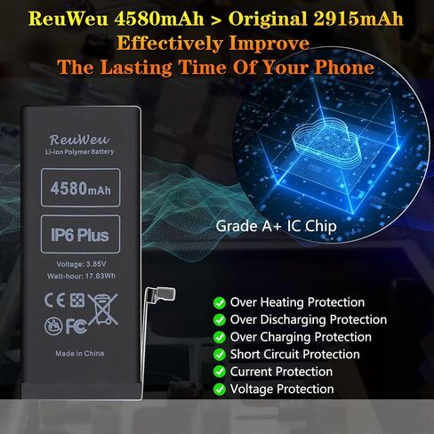 for iPhone 8 Plus Battery 5.5" All Carriers Upgraded Capacity with Repair Tool Kit in Kuwait