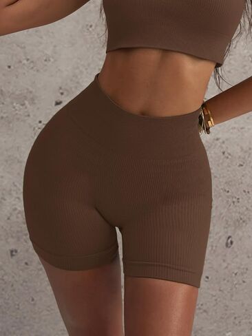 Women High Waist Workout Yoga Gym Seamless Cycling Shorts in Saudi Arabia
