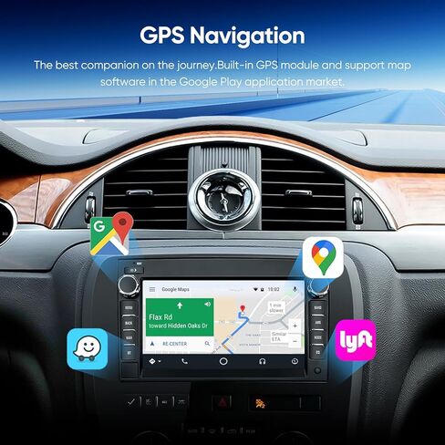 راديو ستيريو للسيارة 8 بوصة لسيارة شيفروليه تشيفي سيلفرادو/جي إم سي سييرا يوكون/بويك إنكليف أندرويد 12 Auto Carplay 8Core QLED شاشة تعمل باللمس راديو نظام تحديد المواقع والملاحة التحكم الصوتي مرآة لاسلكية HD CAM (4+64G) in Kuwait