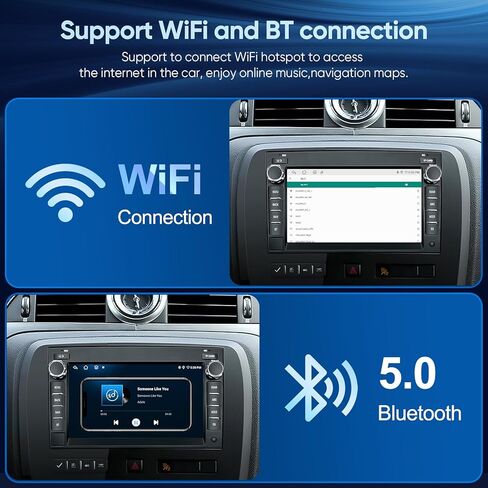 راديو ستيريو للسيارة 8 بوصة لسيارة شيفروليه تشيفي سيلفرادو/جي إم سي سييرا يوكون/بويك إنكليف أندرويد 12 Auto Carplay 8Core QLED شاشة تعمل باللمس راديو نظام تحديد المواقع والملاحة التحكم الصوتي مرآة لاسلكية HD CAM (4+64G) in Kuwait