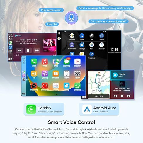 راديو ستيريو للسيارة 8 بوصة لسيارة شيفروليه تشيفي سيلفرادو/جي إم سي سييرا يوكون/بويك إنكليف أندرويد 12 Auto Carplay 8Core QLED شاشة تعمل باللمس راديو نظام تحديد المواقع والملاحة التحكم الصوتي مرآة لاسلكية HD CAM (4+64G) in Kuwait