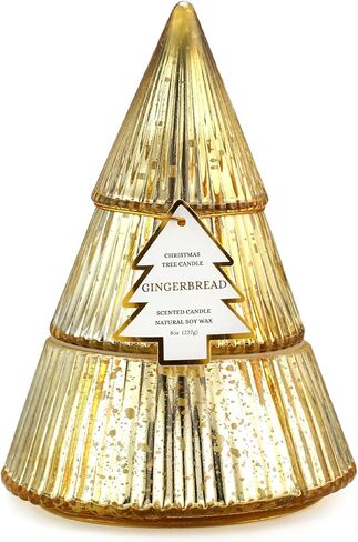 Christmas Tree Candles, Balsam & Cedar Scented Candle, Green Xmas Tree Shaped Candle, Christmas Home Table Decor Gifts for Women in Saudi Arabia