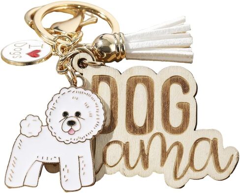 Golden Retriever Wooden Keychain Dog Zipper Cute Pendant Clip On Charm Animal Jewelry Gift Pet Lover in Saudi Arabia