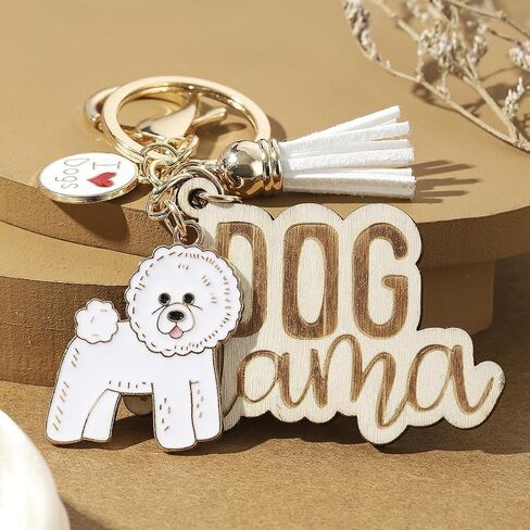 Golden Retriever Wooden Keychain Dog Zipper Cute Pendant Clip On Charm Animal Jewelry Gift Pet Lover in Saudi Arabia