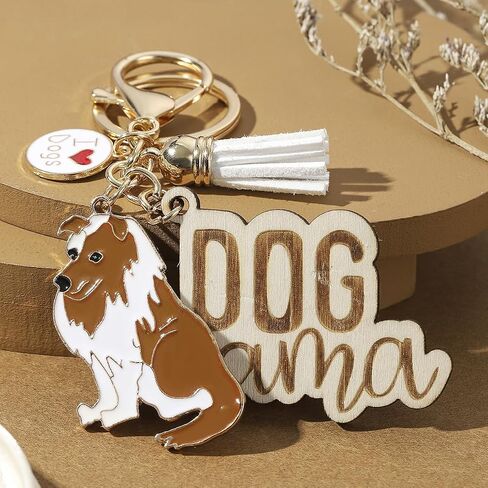 Golden Retriever Wooden Keychain Dog Zipper Cute Pendant Clip On Charm Animal Jewelry Gift Pet Lover in Saudi Arabia