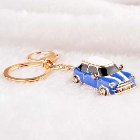 EASYA Cute Tiger Sparkling Charm Blingbling Keychain Crystal Rhinestone Pendant(White) in Kuwait