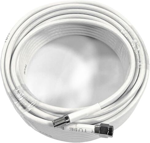 100ft Coax Cable 5D-FB 50 ohm Coax Cord Ultra Low Loss Coaxial Cable with N-Male to SMA-Male Connector for Cell Phone Signal Booster, Splitter in Saudi Arabia