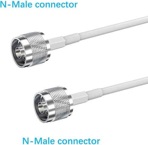 100ft Coax Cable 5D-FB 50 ohm Coax Cord Ultra Low Loss Coaxial Cable with N-Male to SMA-Male Connector for Cell Phone Signal Booster, Splitter in Saudi Arabia