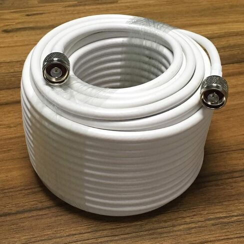 100ft Coax Cable 5D-FB 50 ohm Coax Cord Ultra Low Loss Coaxial Cable with N-Male to SMA-Male Connector for Cell Phone Signal Booster, Splitter in Saudi Arabia