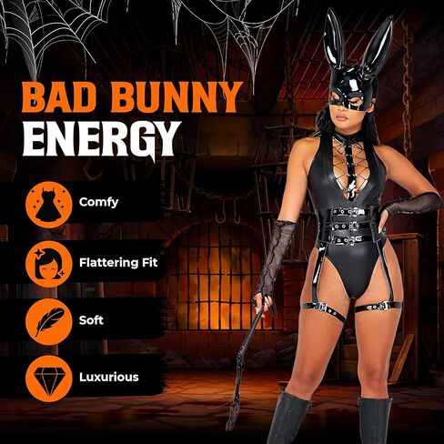 Roma Costume Womens Roma's 5pc Dominatrix Bunny Costume in Kuwait