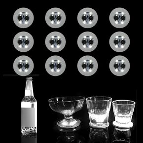12 pcs LED Coaster, Bottle Lights for Liquor Bottles, Sticker Lights for Wine Liquor Bottle, Club, Bar, Party in Saudi Arabia