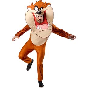 Rubies Unisex Adult Unisex Adult Looney Tunes Tazmanian Devil Costume Jumpsuit and Headpiece in Saudi Arabia