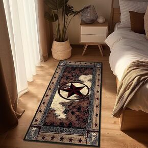 Western Rugs Entryway Rug 2x3 Washable Kitchen Rug Non-Slip Low Pile Front Door Indoor Entrance Door Mat,Texas Star,Rustic Throw Floor Carpet Vintage Small Accent Area Rugs for Entry,Bathroom in Saudi Arabia