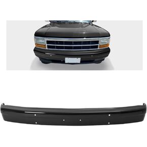 KUAFU Front Bumper Face Bar Compatible with 1991 1992 1993 1994 1995 1996 Dodge Dakota Base w/o Molding Holes Replacement for CH1002167 55034316 Steel Chrome Silvery in Kuwait