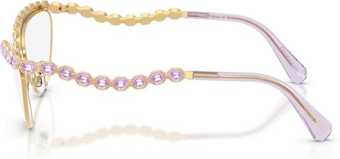 Swarovski SK1030 Prescription Eyewear Frames, Gold/Demo Lens, 59 mm in Saudi Arabia